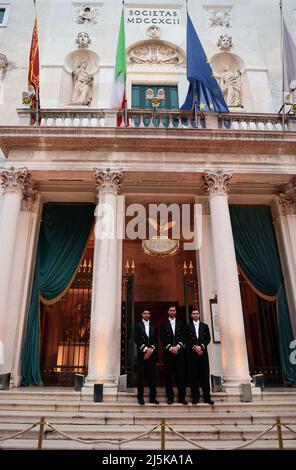 Cena di gala organizzata da Dior per celebrare l'apertura della Biennale d'Arte 59th a Venezia Foto Stock