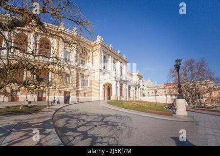 ODESSA, UCRAINA - February17, 2016: Teatro dell'Opera di Odessa Foto Stock