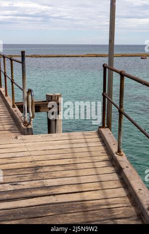 Il molo di Port Noarlunga South Australia il 28th 2022 febbraio Foto Stock