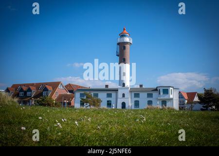 Il faro di Poel in bel tempo Foto Stock