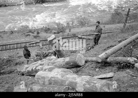 Ripresa del film ' Hannibal Brooks ' su una location a Vorarlberg. [traduzione automatizzata] Foto Stock