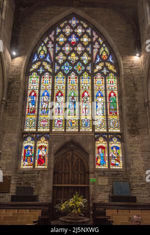 Forse la migliore chiesa che ho visto in decine di anni con un interno stupefacente. Ludlow Shropshire di St Laurence. Squisito sotto molti aspetti Foto Stock