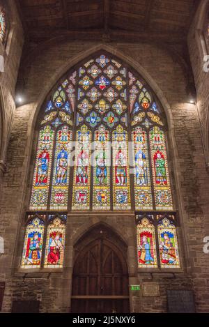 Forse la migliore chiesa che ho visto in decine di anni con un interno stupefacente. Ludlow Shropshire di St Laurence. Squisito sotto molti aspetti Foto Stock