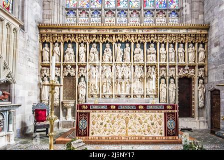 Forse la migliore chiesa che ho visto in decine di anni con un interno stupefacente. Ludlow Shropshire di St Laurence. Squisito sotto molti aspetti Foto Stock