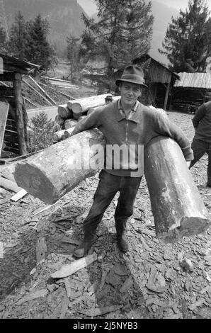 Ripresa del film ' Hannibal Brooks ' su una location a Vorarlberg. [traduzione automatizzata] Foto Stock