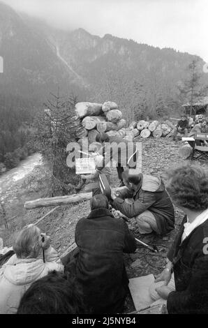 Ripresa del film ' Hannibal Brooks ' su una location a Vorarlberg. [traduzione automatizzata] Foto Stock