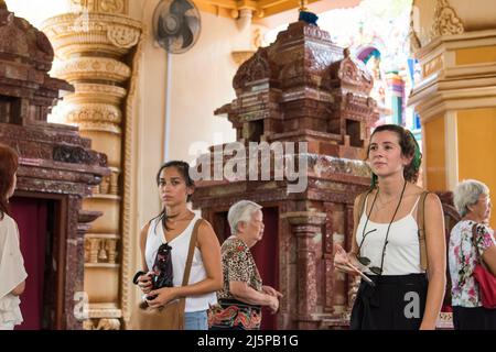 Singapore-Settembre 08,2019: Il Tempio di Sri Krishnan è un tempio indù a Singapore. Costruito nel 1870 e ammirato come monumento nazionale di Singapore. Foto Stock