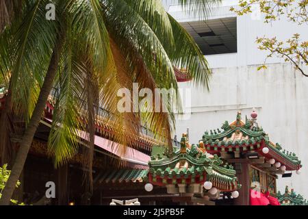 Singapore-Settembre 08,2019: Il Tempio di Sri Krishnan è un tempio indù a Singapore. Costruito nel 1870 e ammirato come monumento nazionale di Singapore. Foto Stock