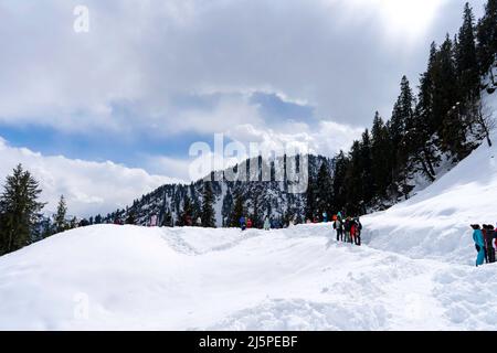 solang valle avventura manali himachal pradesh Foto Stock