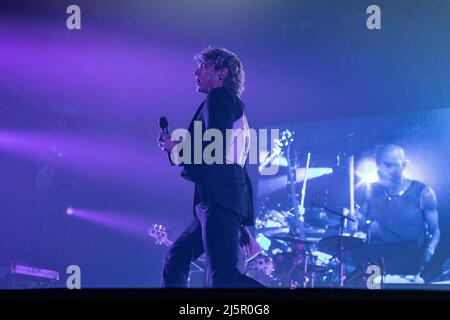 Irama durante Irama, concerto di musica cantante italiana a Mantova, Italia, aprile 24 2022 Foto Stock