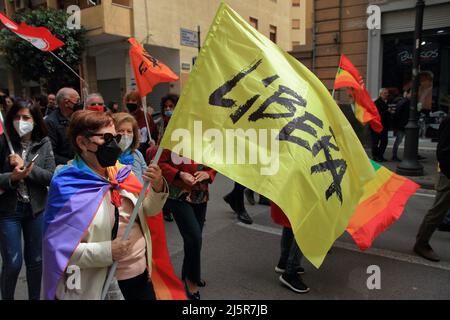 Nocera inferiore, Italia. 25th Apr 2022. (Foto di Pasquale Senatore/Pacific Press) Credit: Pacific Press Media Production Corp./Alamy Live News Foto Stock