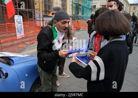 Nocera inferiore, Italia. 25th Apr 2022. (Foto di Pasquale Senatore/Pacific Press) Credit: Pacific Press Media Production Corp./Alamy Live News Foto Stock