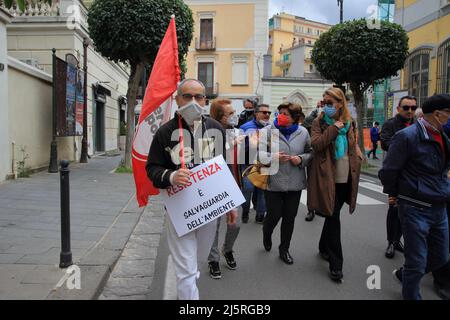 25 Aprile 2022, Nocera inferiore, Campania/Salerno, Italia: (Credit Image: © Pasquale Senatore/Pacific Press via ZUMA Press Wire) Foto Stock