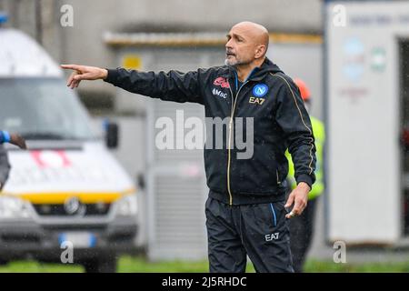 Empoli, Italia. 24th Apr 2022. Head Coach Luciano Spalletti (Napoli) durante Empoli FC vs SSC Napoli, Campionato italiano di calcio a match a Empoli, Italia, Aprile 24 2022 Credit: Independent Photo Agency/Alamy Live News Foto Stock