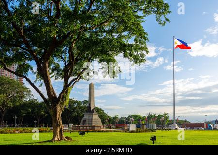 Rizal Monument at Rizal Park, Manila, Filippine - 08.11.2019 Foto Stock