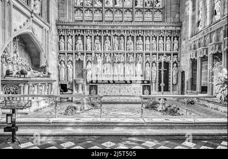 Forse la migliore chiesa che ho visto in decine di anni con un interno stupefacente. Ludlow Shropshire di St Laurence. Squisito sotto molti aspetti Foto Stock