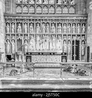 Forse la migliore chiesa che ho visto in decine di anni con un interno stupefacente. Ludlow Shropshire di St Laurence. Squisito sotto molti aspetti Foto Stock