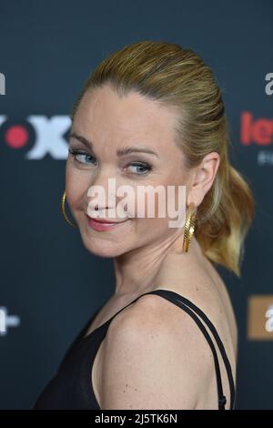 Monaco di Baviera. 25th Apr 2022. Lisa Maria POTTHOFF (attrice), immagine singola, taglia singolo motivo, ritratto, ritratto, verticale. Prima del film HERZOGPARK il 25th aprile 2022 a Monaco. Credit: dpa/Alamy Live News Foto Stock