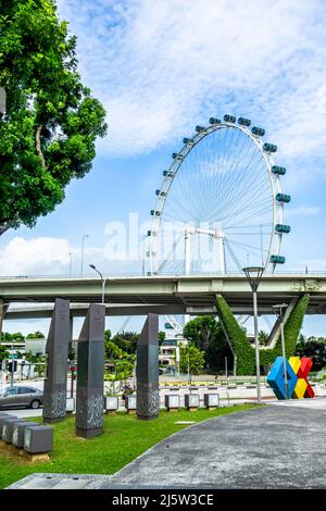 Youth Olympic Park è il primo parco d'arte di Singapore. Foto Stock