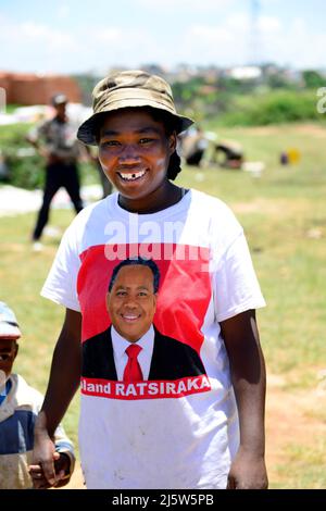 Elezioni in Madagascar - ultima campagna elettorale per i candidati in vista delle elezioni generali del dicembre 2013. Foto Stock