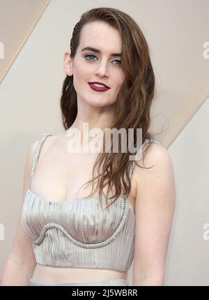 25 aprile 2022 - Londra, Inghilterra, Regno Unito - Sophie McShera partecipa a Downton Abbey: A New era World Film Premiere, Cineworld Leicester Square Foto Stock