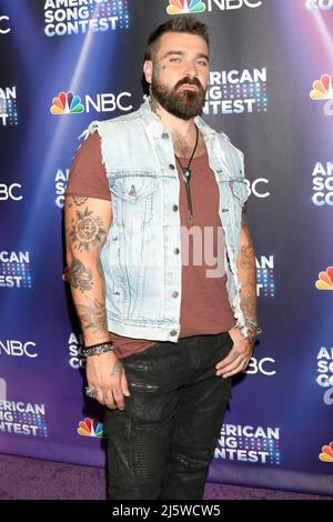 25 aprile 2022, Universal City, CA, USA: LOS ANGELES - Apr 25: Hueston al Concorso di canzoni del Americaâ Semifinali Red Carpet presso gli Universal Studios il 25 aprile 2022 a Universal City, CA (Credit Image: © Kay Blake/ZUMA Press Wire) Foto Stock