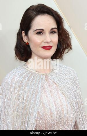 Michelle Dockery, Downton Abbey: A New era - World Premiere, Leicester Square, Londra, UK, 25 aprile 2022, Foto di Richard Goldschmidt Foto Stock