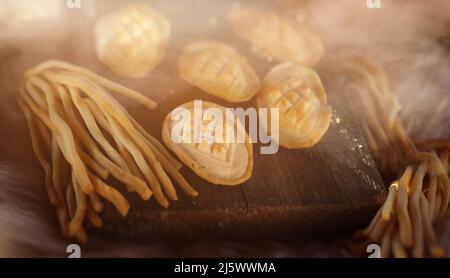 Delizioso scypek regionale fatto di latte di pecora Foto Stock