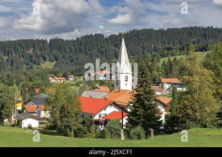 Villaggio di Jungholz,Tirol,Austria Foto Stock