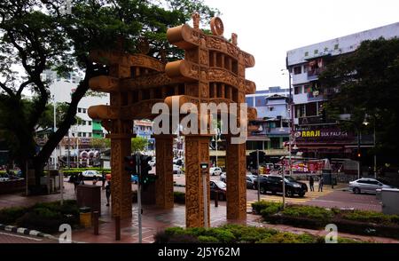 KUALA LUMPUR, MALASIA – 27 GENNAIO 2020 ingresso a China Town Foto Stock