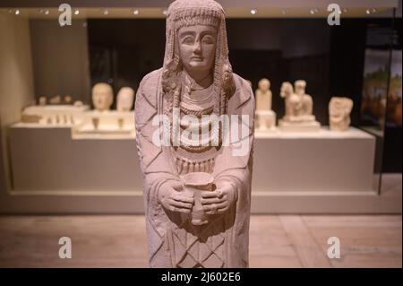 Lady of Cerro de los Santos, conosciuta anche come Gran Dama Oferente, scultura iberica del 2nd secolo a.C. Il Museo Archeologico Nazionale (MAN), Foto Stock