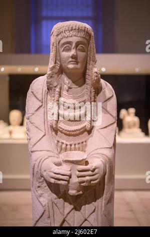 Lady of Cerro de los Santos, conosciuta anche come Gran Dama Oferente, scultura iberica del 2nd secolo a.C. Il Museo Archeologico Nazionale (MAN), Foto Stock