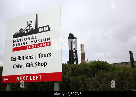 National Mining Museum, Lady Victoria Colliery, Newtongrange, Dalkeith EH22 4QN, Scozia, REGNO UNITO. È stato creato nel 1984, per conservare i resti di superficie fisica di Lady Victoria Colliery a Newtongrange, Midlothian, Scozia. La colliria, affondata dalla Lothian Coal Company nel 1890, è entrata in produzione nel 1894. Foto Stock