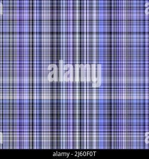 Colore tartan diagonale viola peri dell'anno texture motivo senza cuciture. Gingham tonale, grunge controllare texture sfondo trendy. Lavaggio bianco e blu tenue Foto Stock