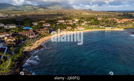 KIAHUNA Beach, Koala, Kauai, Hawaii Foto Stock