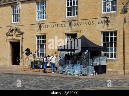 Mercato e ufficio postale, Oakham, Rutland, Inghilterra Regno Unito Foto Stock