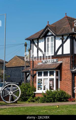 Museo Maldon. L'originale Park Lodge è stato convertito in Maldon Museum, a Promenade Park, Maldon, Essex, Regno Unito Foto Stock