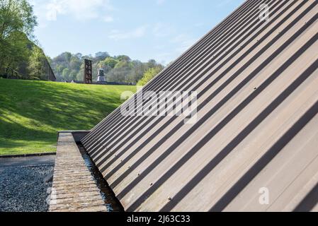 Coalbrookdale Museum of Iron, Coach Road Ironbridge Shropshire , parte del sito patrimonio dell'umanità dell'UNESCO che è un simbolo della Rivoluzione industriale. Foto Stock