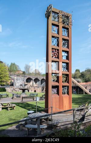 Coalbrookdale Museum of Iron, Coach Road Ironbridge Shropshire , parte del sito patrimonio dell'umanità dell'UNESCO che è un simbolo della Rivoluzione industriale. Foto Stock