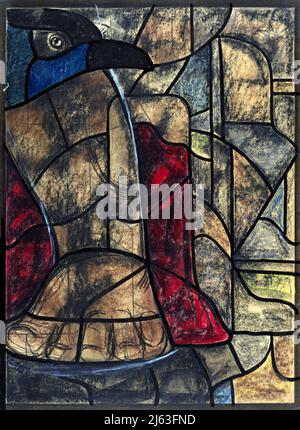 Art - Richard Nicolaus Roland Holst Painting - Ontwerp voor raam in het Noordertransept in de Dom te Utrecht 12 (ca. 1878-1938) Foto Stock