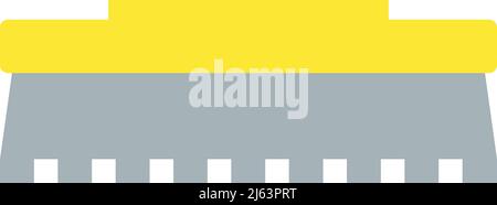 Icona del raschiatore a parete. Simbolo dello strumento taglierina per stucco Illustrazione Vettoriale