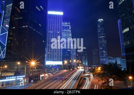 Strade di Hong Kong Foto Stock