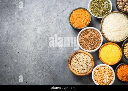 Cereali senza glutine. Cibo sano Foto Stock