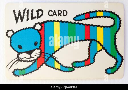 Wild Card da un pacchetto di spot e strisce Playing Card Foto Stock