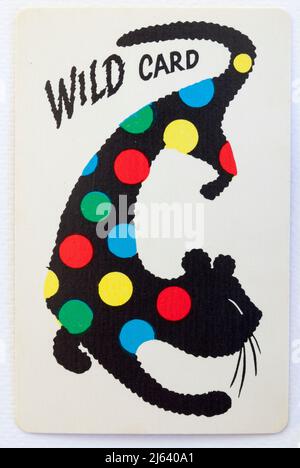 Wild Card da un pacchetto di spot e strisce Playing Card Foto Stock