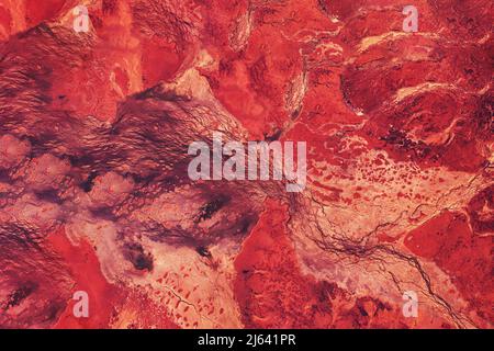 Marte superficie dallo spazio. Elementi di questa immagine forniti dalla NASA Foto Stock