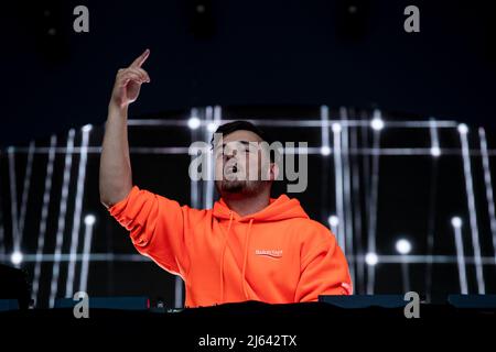 2022-04-27 19:07:29 AMSTERDAM - DJ Martin Garrix suona durante il Kingsland Festival nella RAI. È la prima volta dal 2019 che Kingsland può continuare di nuovo. ANP PAUL BERGEN paesi bassi fuori - belgio fuori Foto Stock