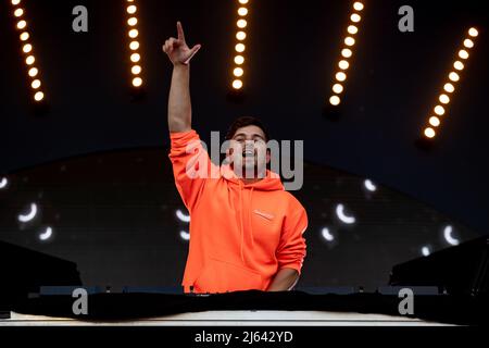 2022-04-27 19:03:09 AMSTERDAM - DJ Martin Garrix suona durante il Kingsland Festival nella RAI. È la prima volta dal 2019 che Kingsland può continuare di nuovo. ANP PAUL BERGEN paesi bassi fuori - belgio fuori Foto Stock