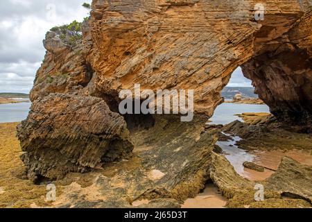 Stackys bight a Killiecrankie Bay, Flinders Island Foto Stock