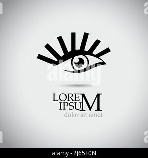 Creative Eye Concept Logo Design Template . Illustrazione vettoriale Illustrazione Vettoriale